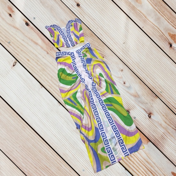 Akira S Evolve Front Slit Midi Skirt & Deep V Corset Top set - Picture 3 of 13